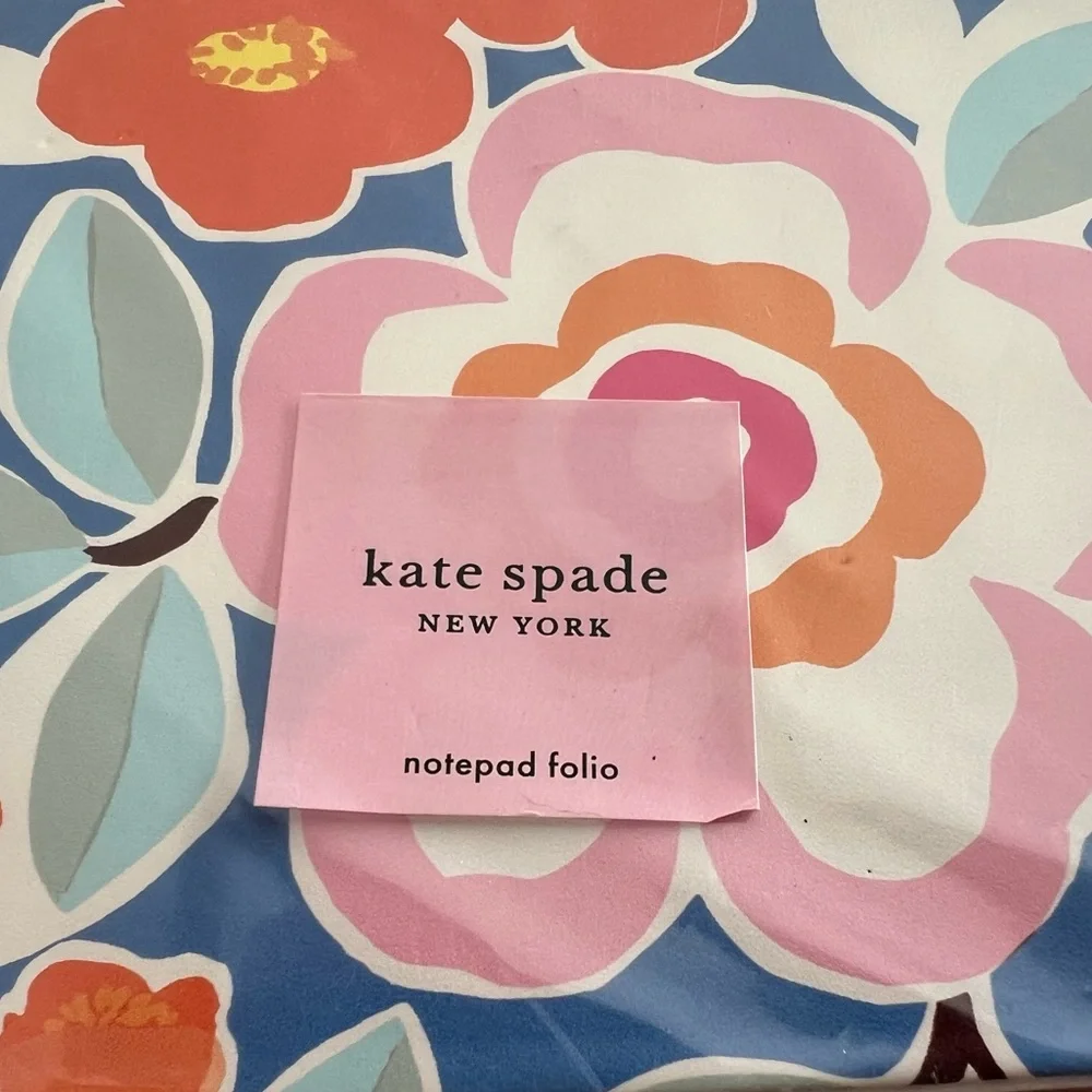 NWT Kate Spade Pop Floral Notepad Folio